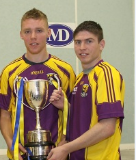 Cory Murphy seen here on the right, with All Ireland minor doubles winning partner dean Corrigan