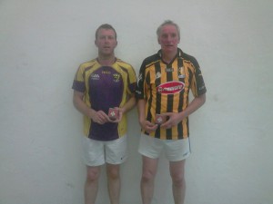 John Roche, Wexford and Billy O'Keeffe, Kilkenny following the Leinster MBS final
