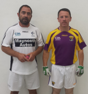Robert Doyle, Wexford and Garry Bolger, Kildare before last night's Leinster SMBS final