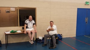 Enjoying the action at the Wall Ball championships was Graham Moore, St. Josephs and Coolgreany Club Secretary, Patsy Murray