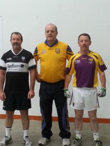 Martin Cooney, Sligo and Robert Doyle, Wexford with Na Fianna official Frank Daly