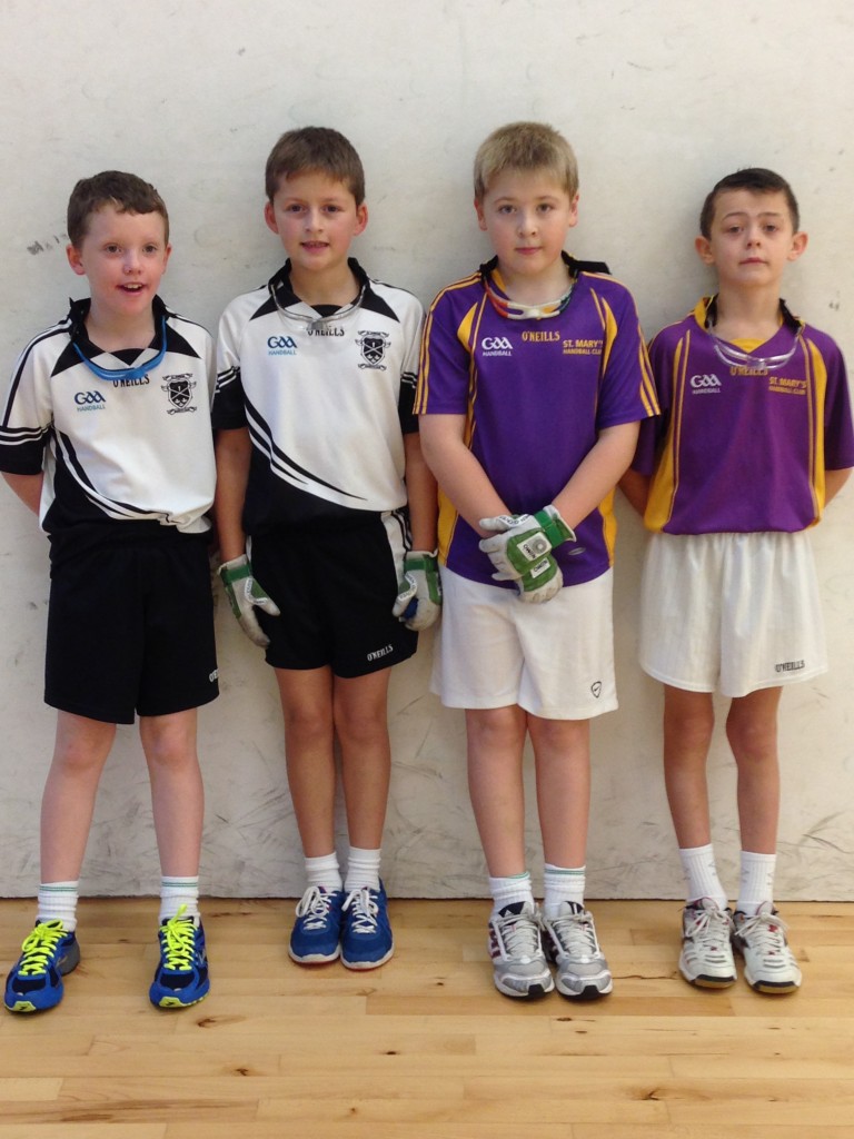 Bobby Doyle and Johnny Goggins  St. Josephs took on Shane Kehoe and Jamie Barnes, St. Mary's in the under 10 final