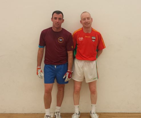 Tommy Hynes, Wexford  and John Ryan, Carlow following the final