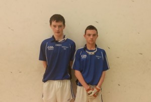 Enda Minogue and Liam Rossiter, Ballyhogue were runners up in the Junior D Doubles