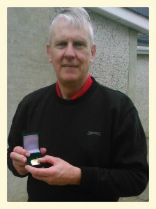 John Bail who ended a long wait for an All Ireland medal by winning the Diamond Masters B Singles