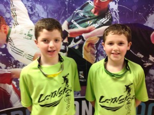 Mark Doyle and Conor Murphy who reached the boys u11 doubles semi final
