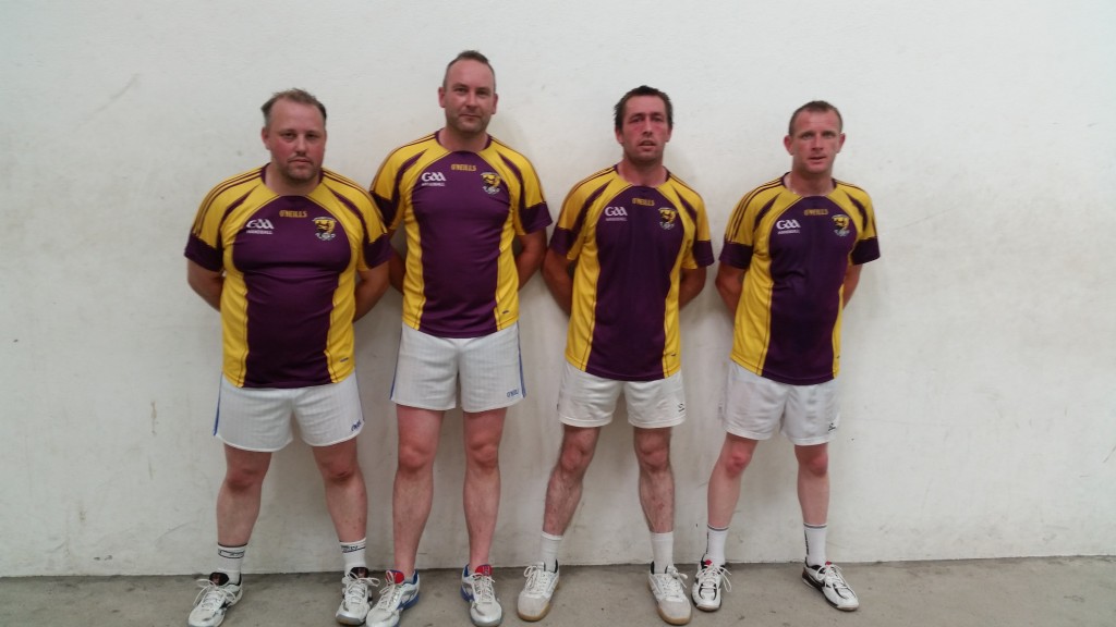 Experienced Ballymitty partnership Alan O'Neill and JR Finn proved best in an all Wexford Leinster O35BD  semi final at Kilmyshall on saturday evening. They carved out an impressive 21-12, 21-8 win over St. Mary's/St. Martins pairing Fintan Furlong and James Stanners