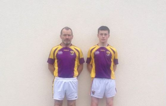 Jimmy Dunne and son Laurence are ready to play!