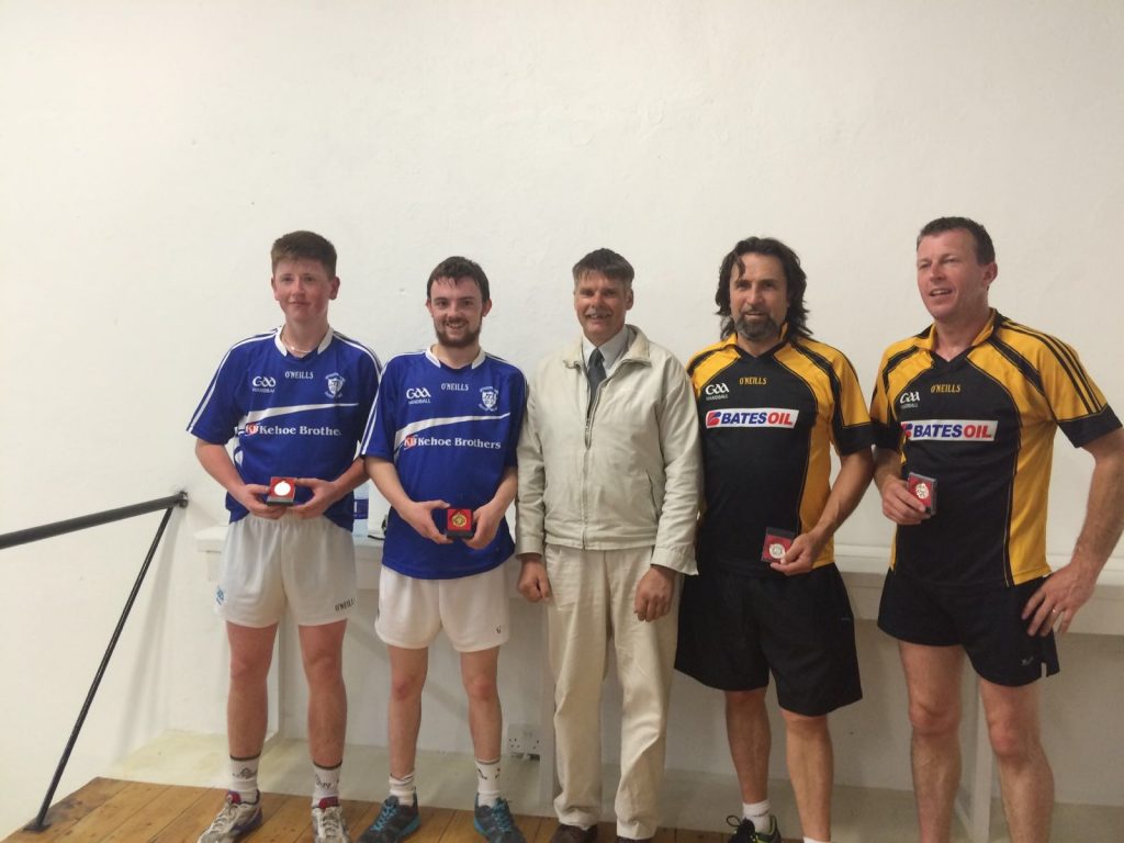 JBD Anthony Butler and Liam Rossiter with Stephen Murphy and john Roche