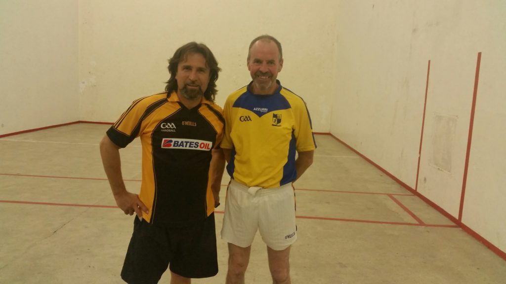 4 time Golden Masters B singles champion with runner up Mick Carty, Taghmon after a hard fought final played at New Ross