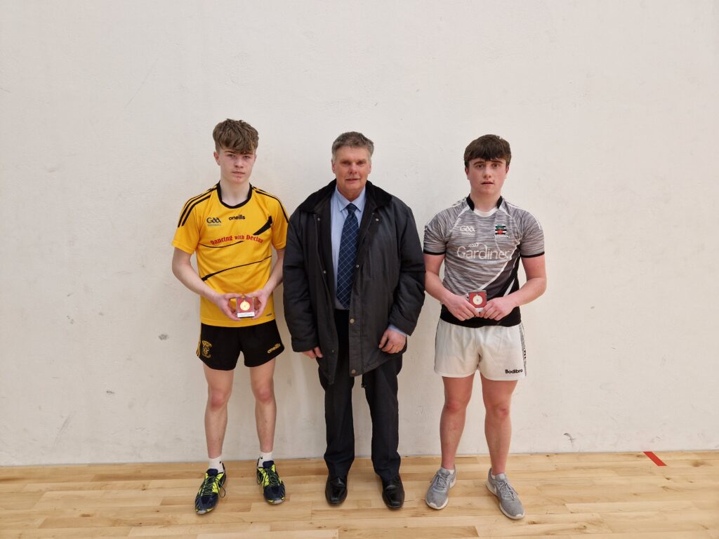 Josh Roche Joshua Roche and Conor Horan 2023 4-wall MS final - Wexford GAA Handball